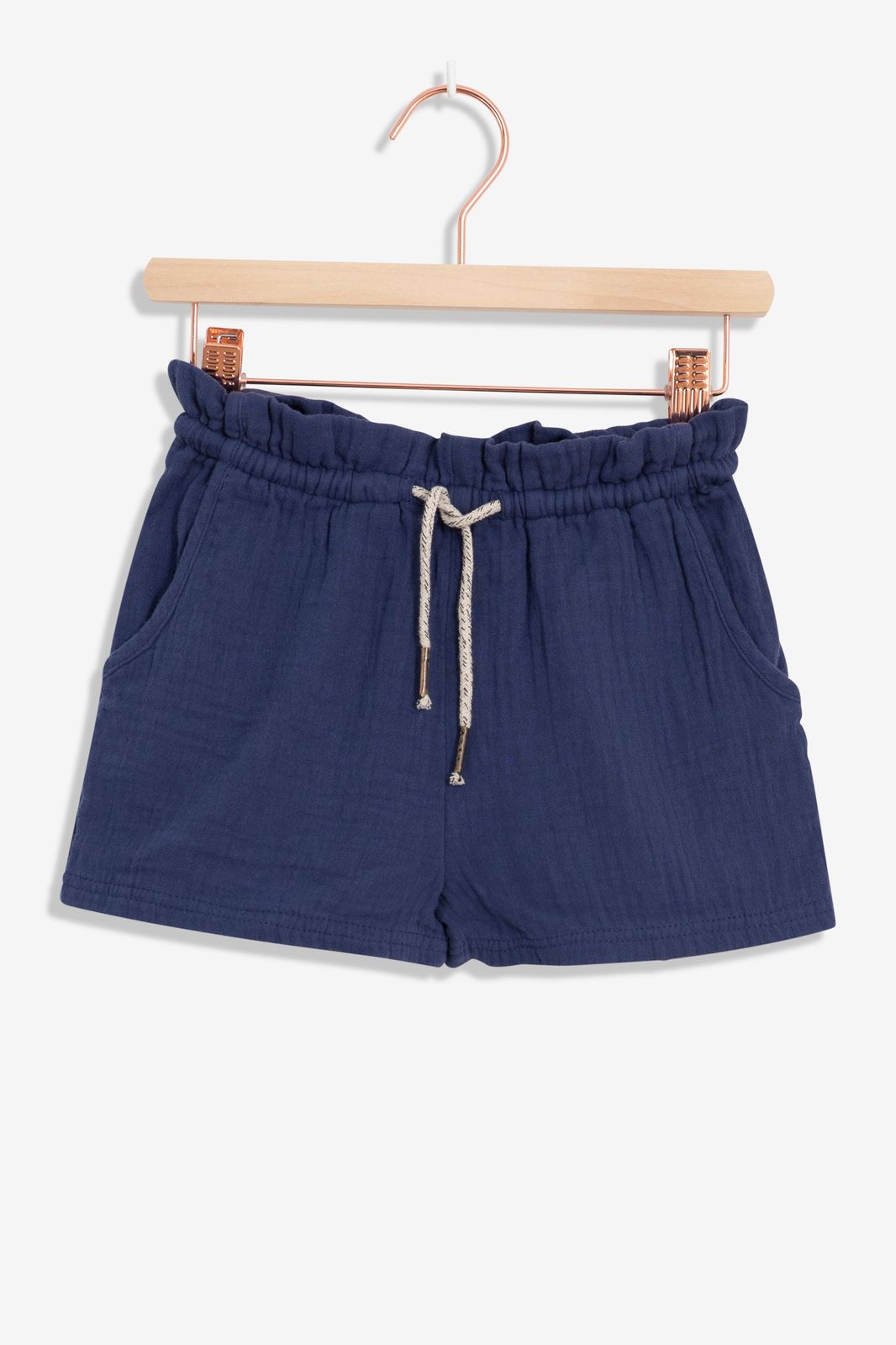Donkerblauwe mousseline shorts - Kids | Sissy-Boy