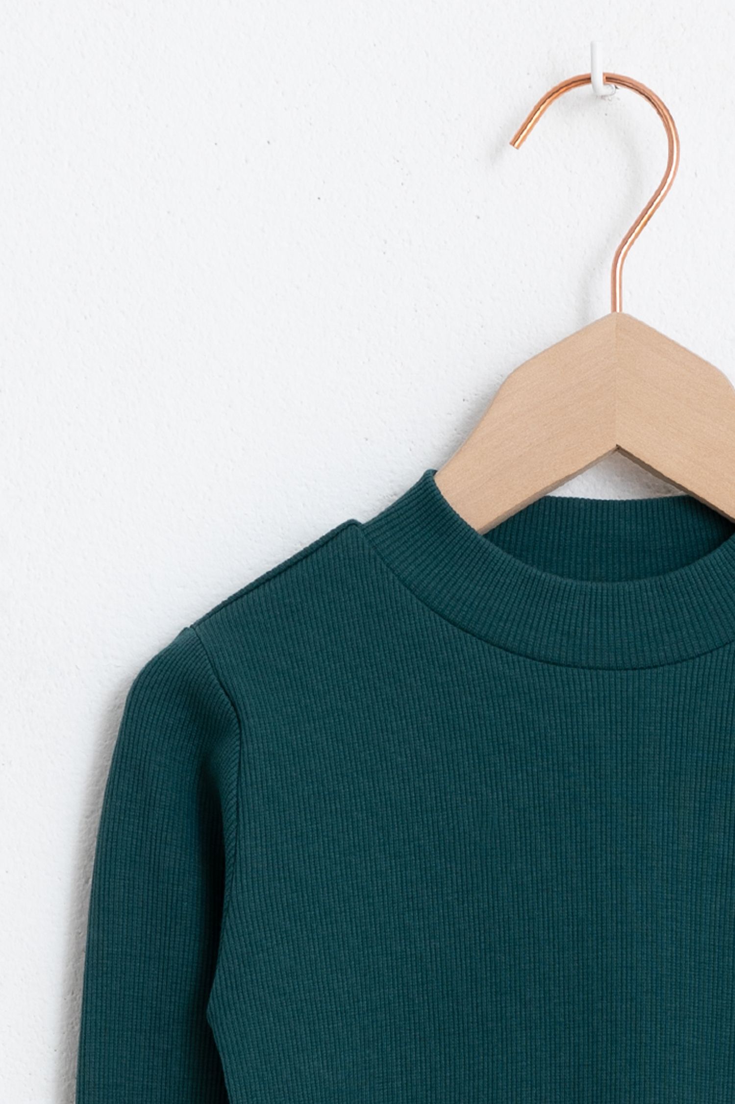 Donkergroen t-shirt met lange mouw - Kids | Sissy-Boy