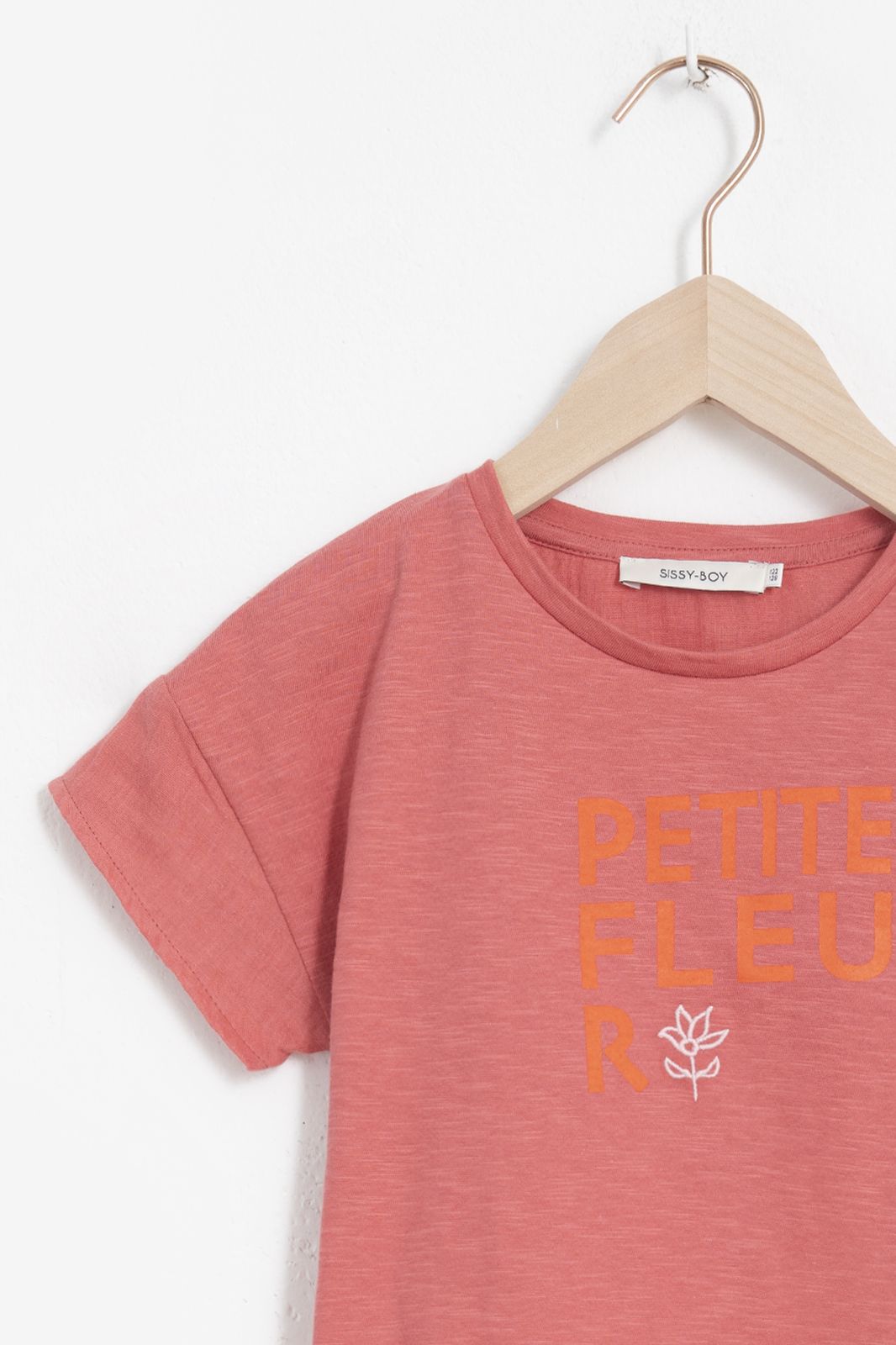 Roze katoenen T-shirt met print - Kids | Sissy-Boy