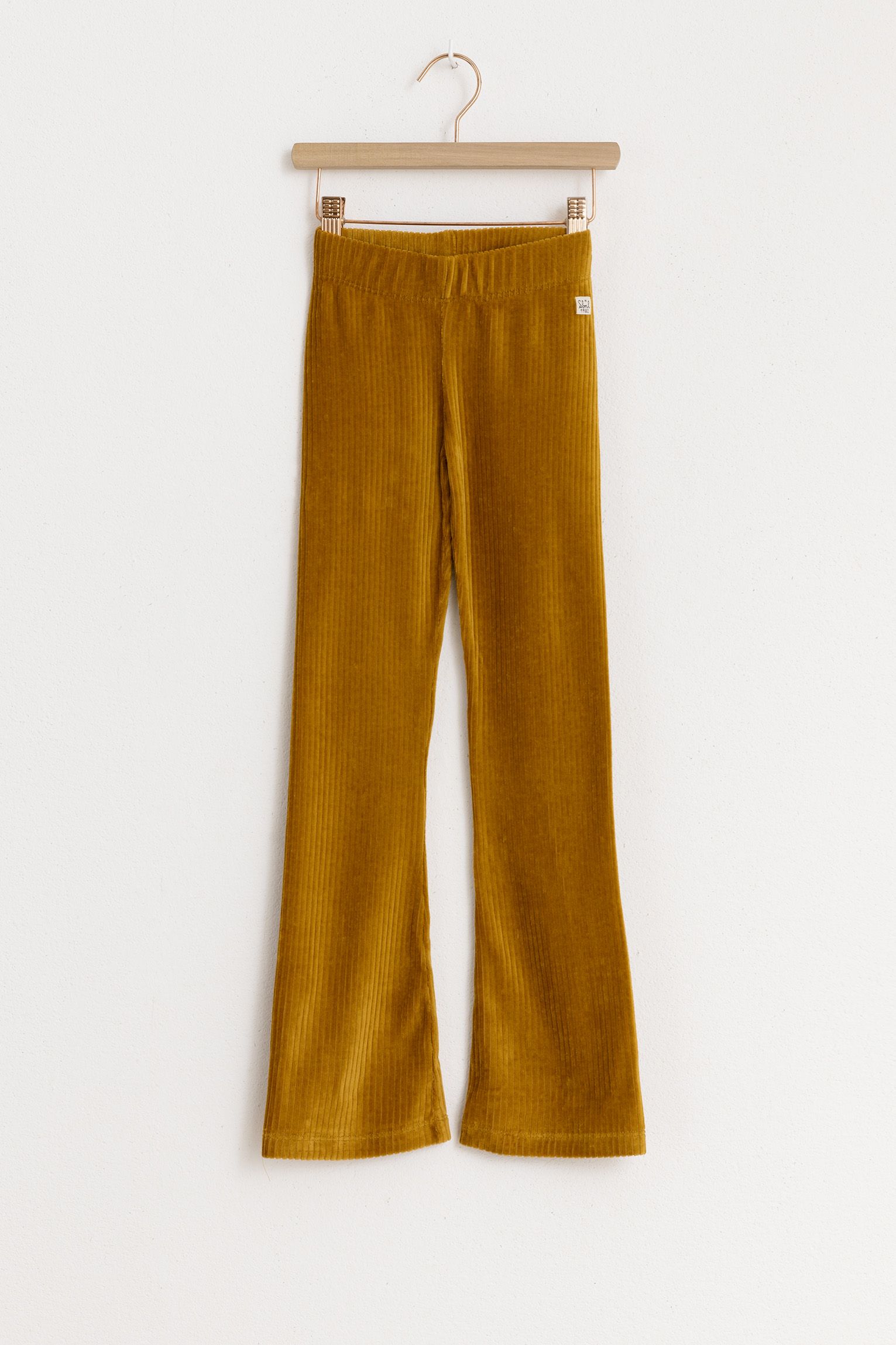 Okergele flared rib legging