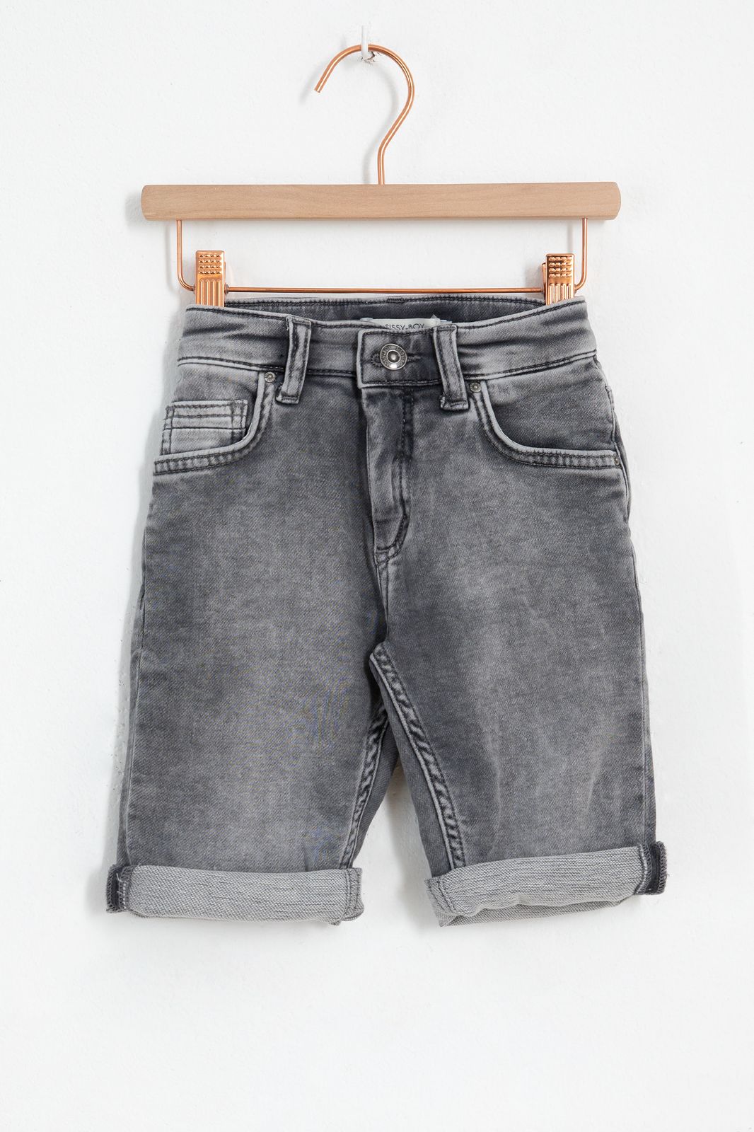 Grijze jeans shorts - Kids | Sissy-Boy