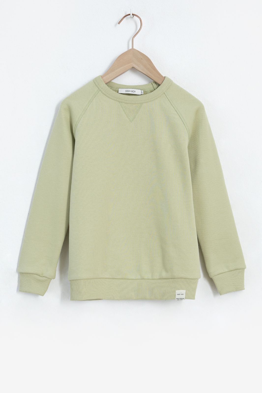 Groene crew neck sweater