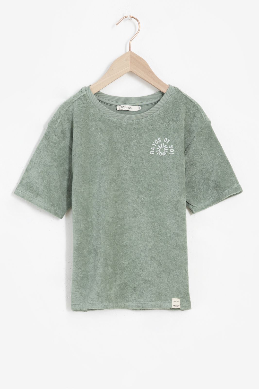Groen badstof T-shirt - Kids | Sissy-Boy