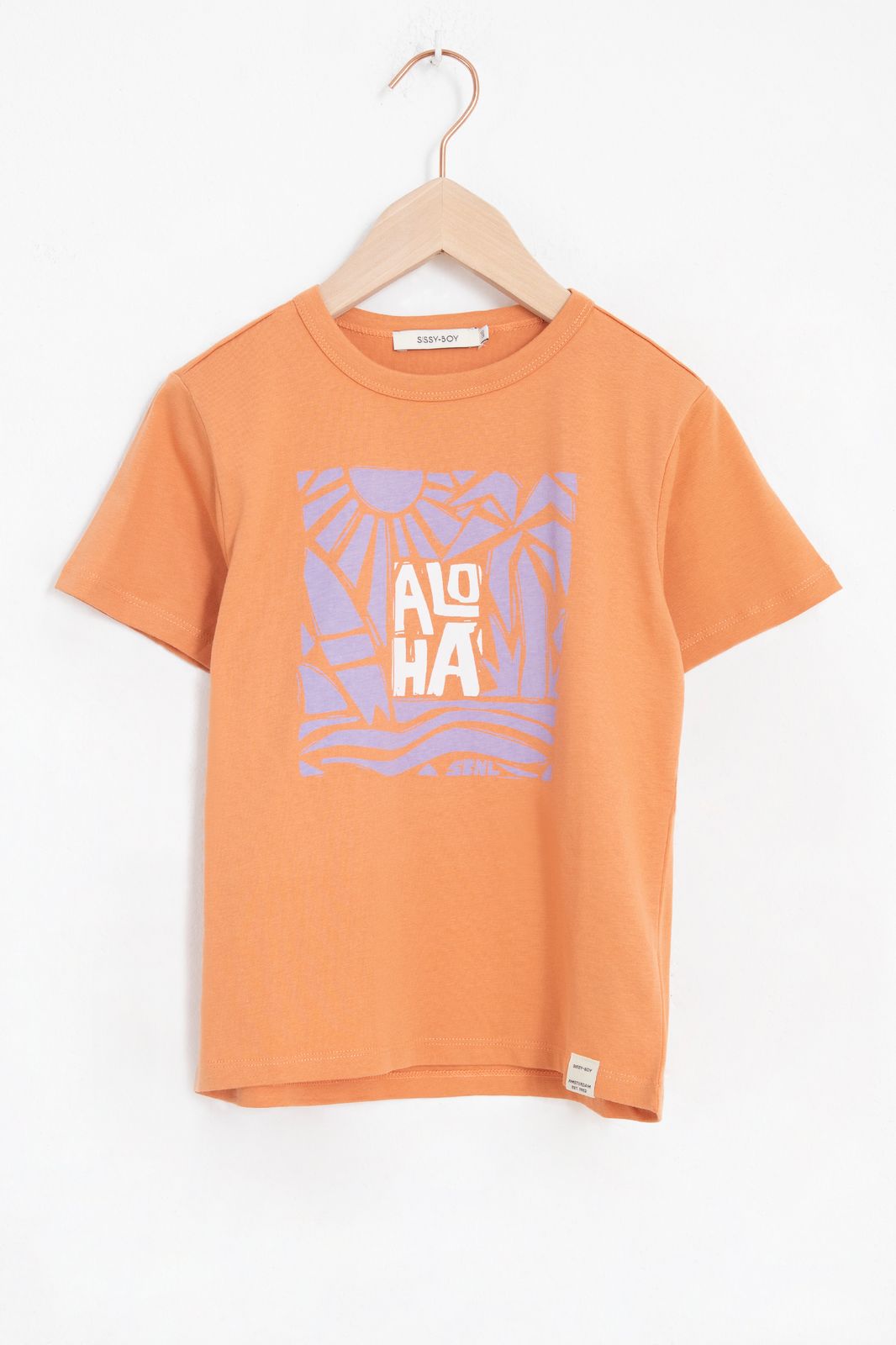 Oranje T-shirt met print - Kids | Sissy-Boy