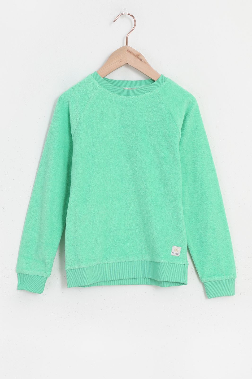Lichtgroene badstof sweater - Kids | Sissy-Boy