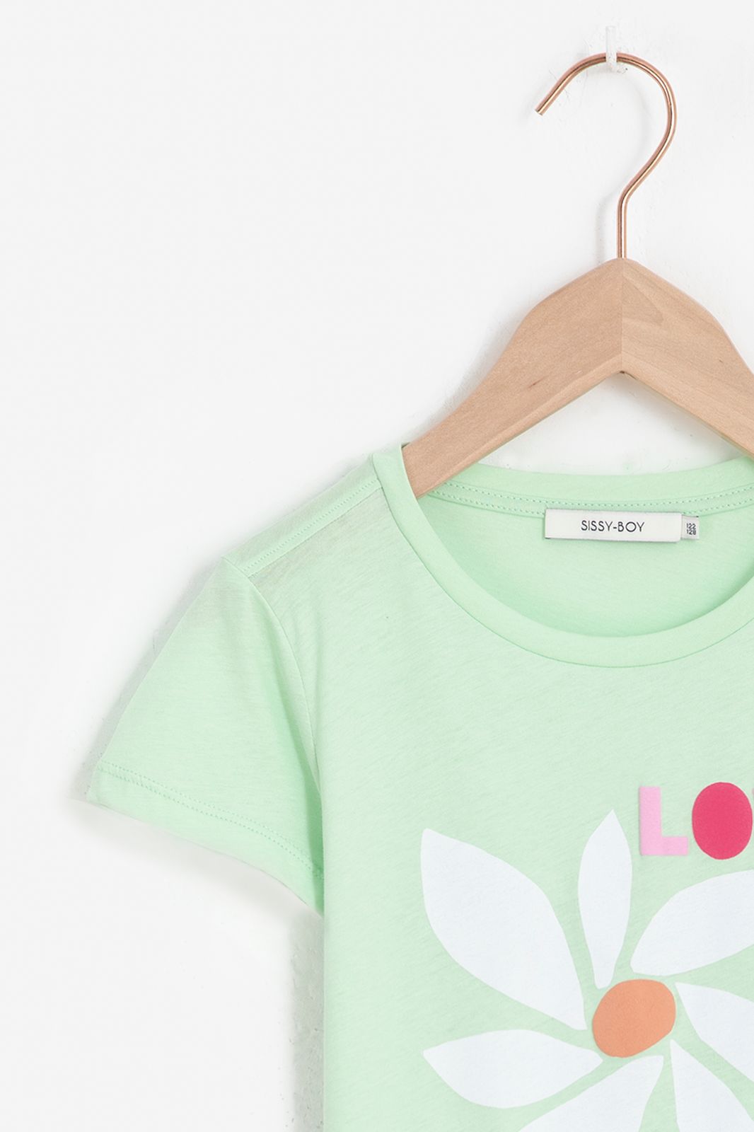 Lichtgroen T-shirt met print - Kids | Sissy-Boy