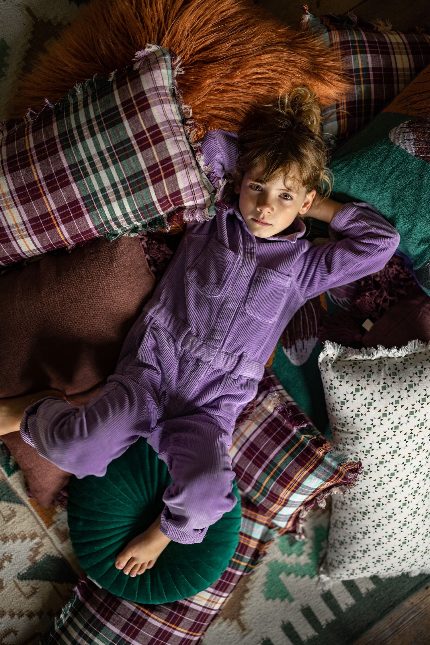 Lichtpaarse corduroy jumpsuit girls - Kids | Sissy-Boy