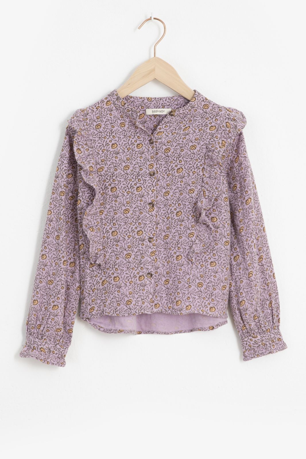 Lichtpaarse blouse met bloemenprint - Kids | Sissy-Boy