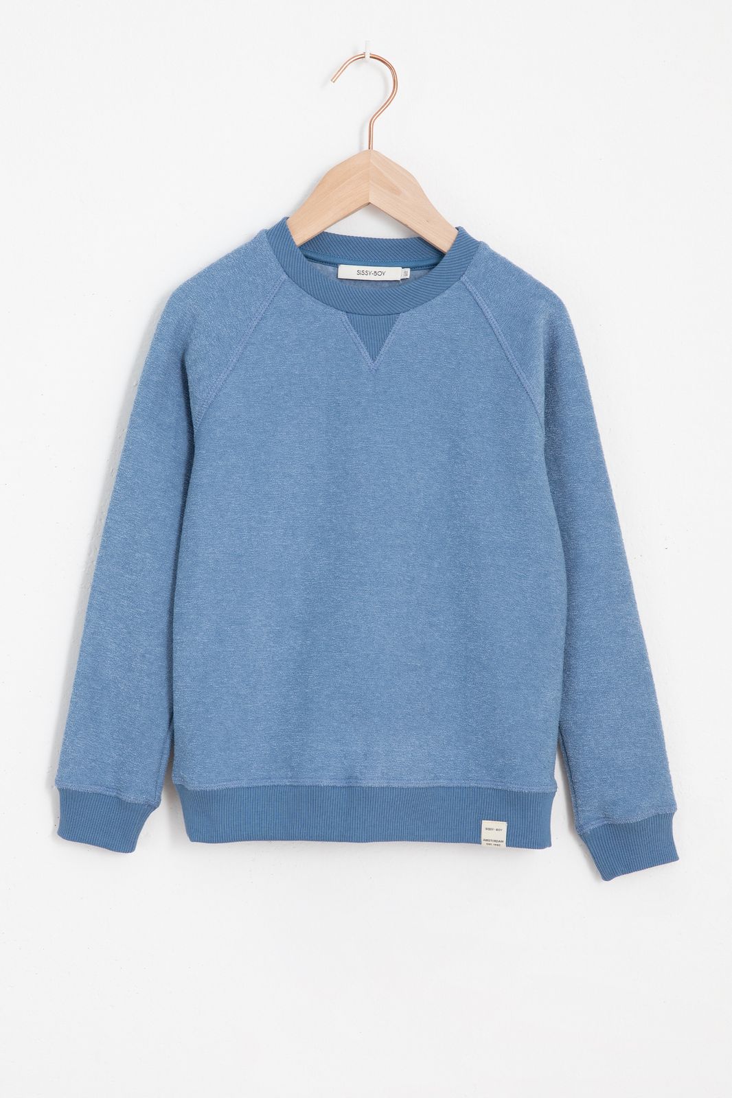 Blauwe raglan sweater - Kids | Sissy-Boy