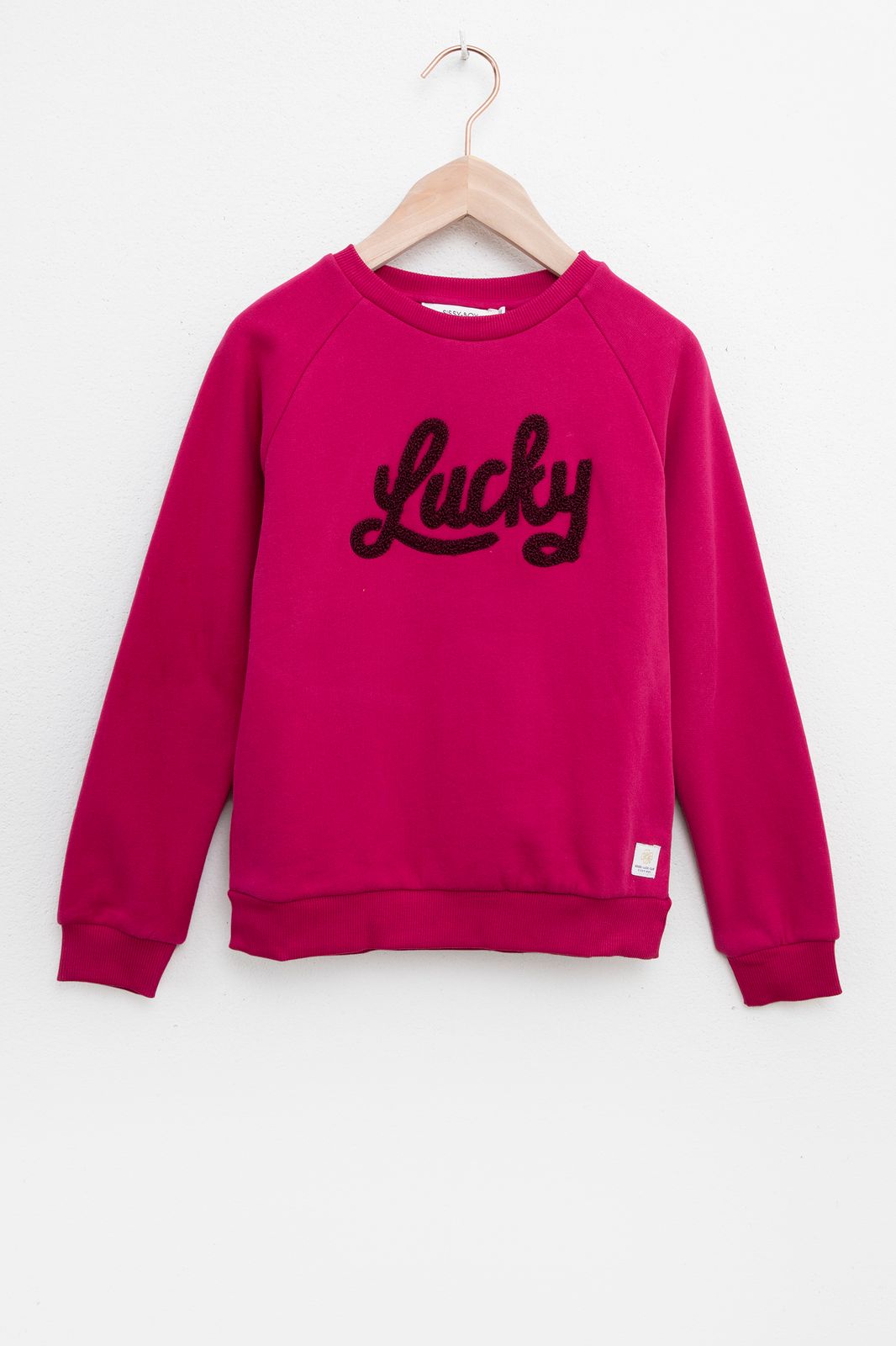 Roze badstof sweater lucky - Kids | Sissy-Boy