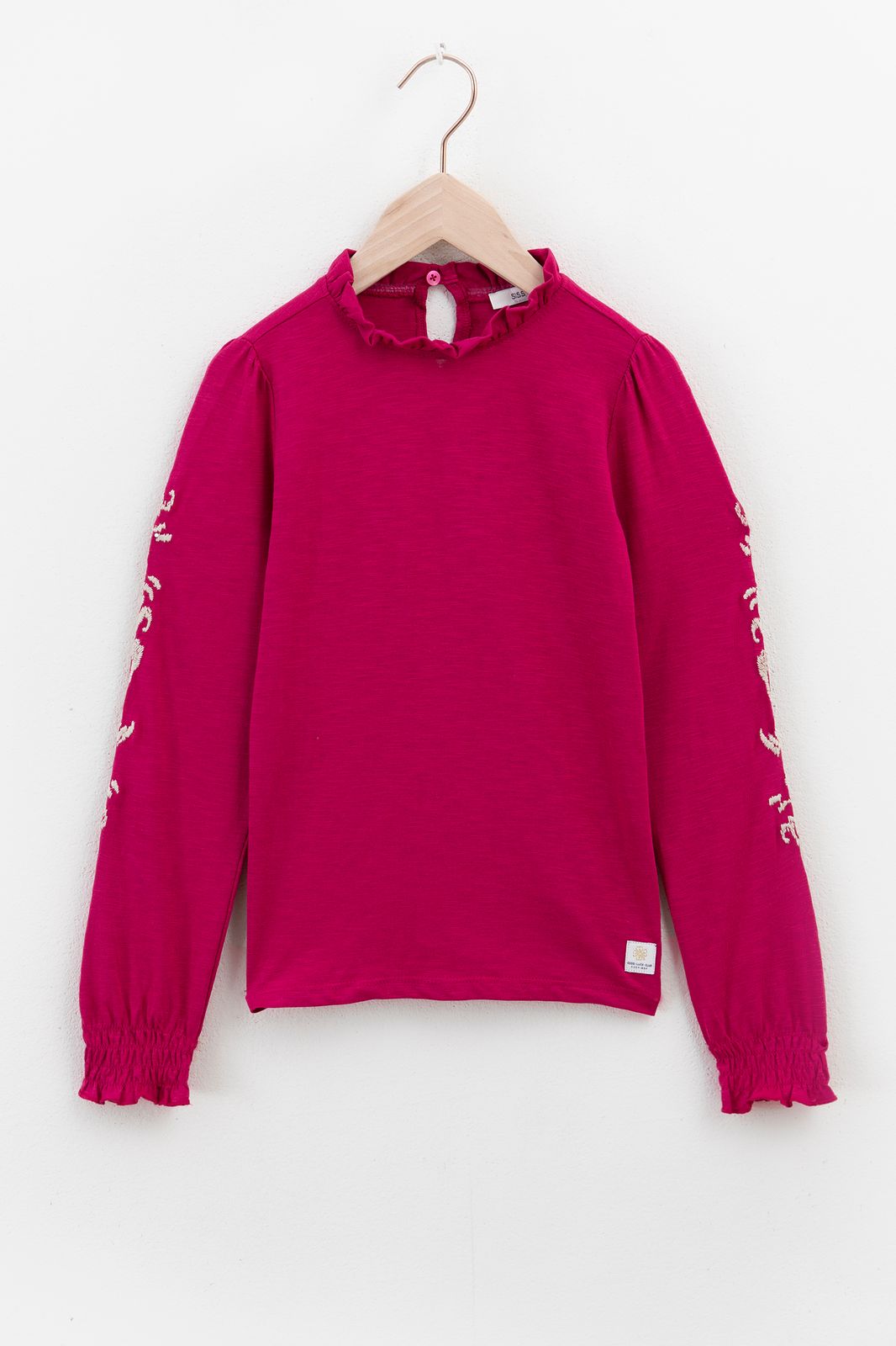 Roze longsleeve t-shirt met embroidery - Kids | Sissy-Boy