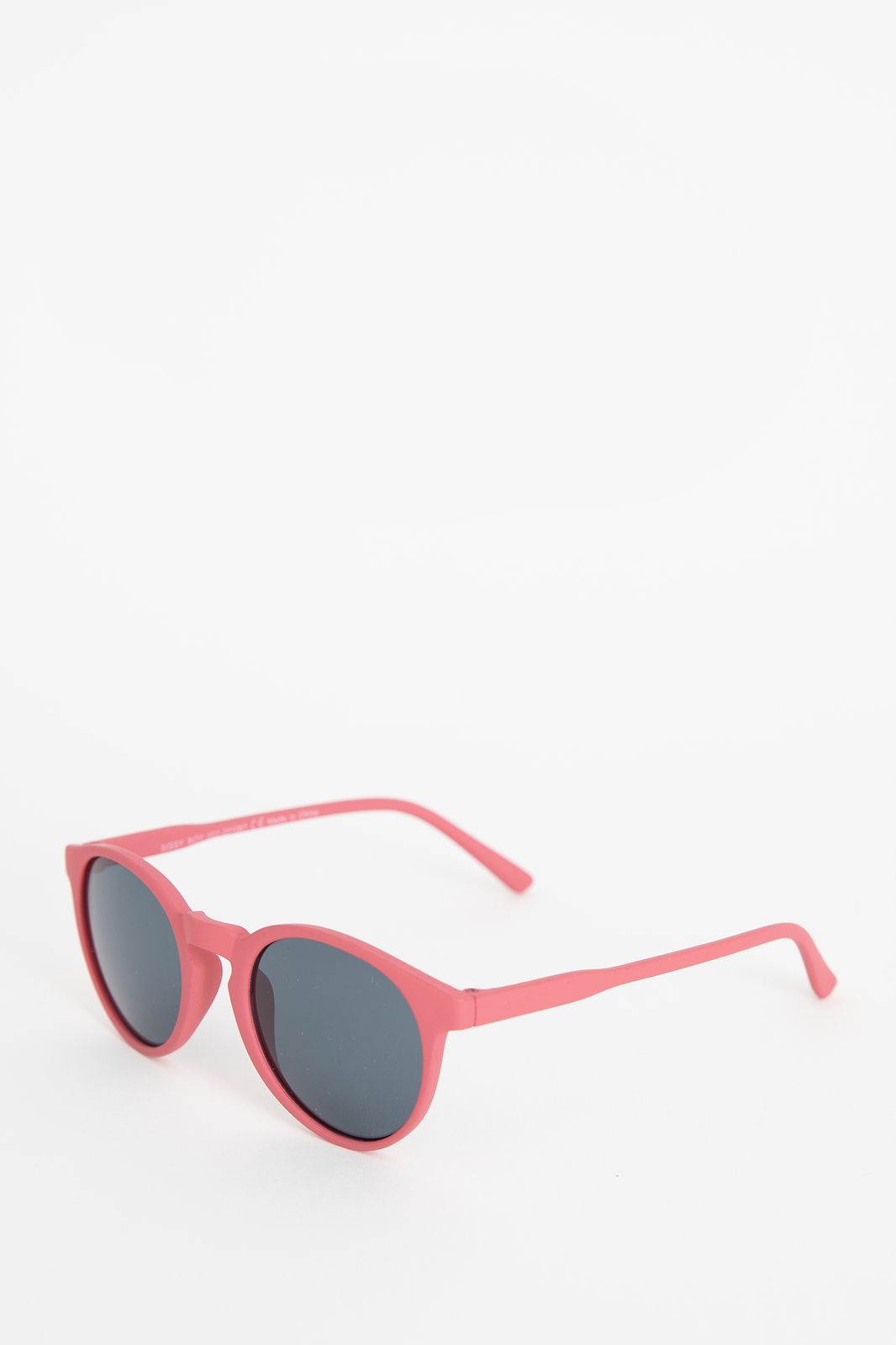 Runde Sonnenbrille - dunkelrosa