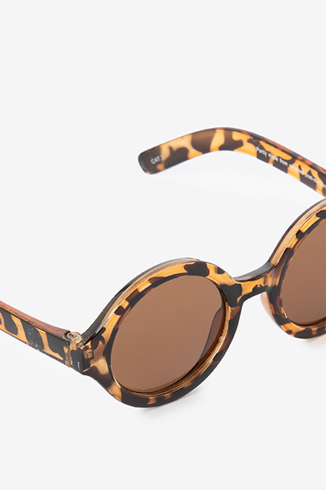 Lunettes de soleil avec verres ronds - marron