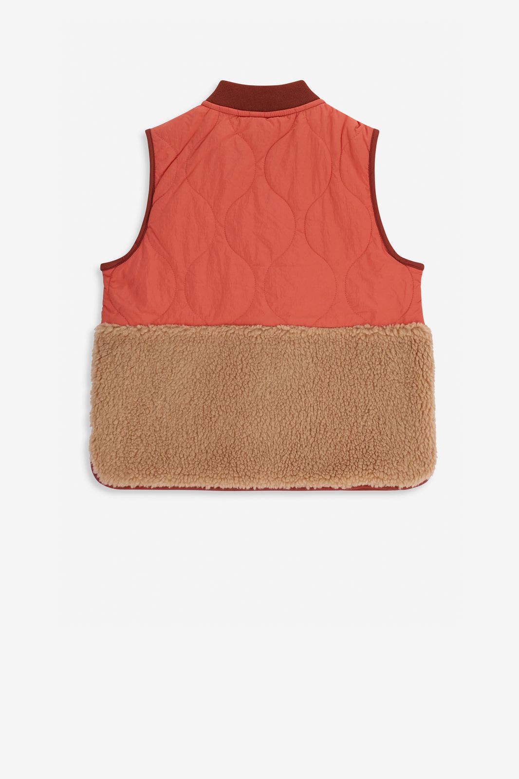 Gilet sans manches matelassé - marron