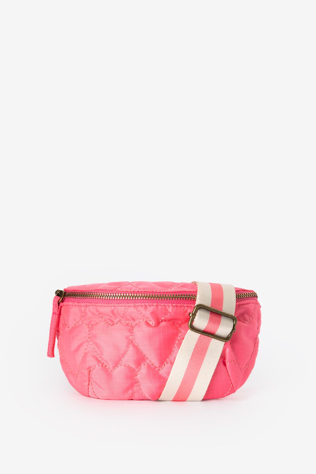Sac bandoulière avec cœurs - rose