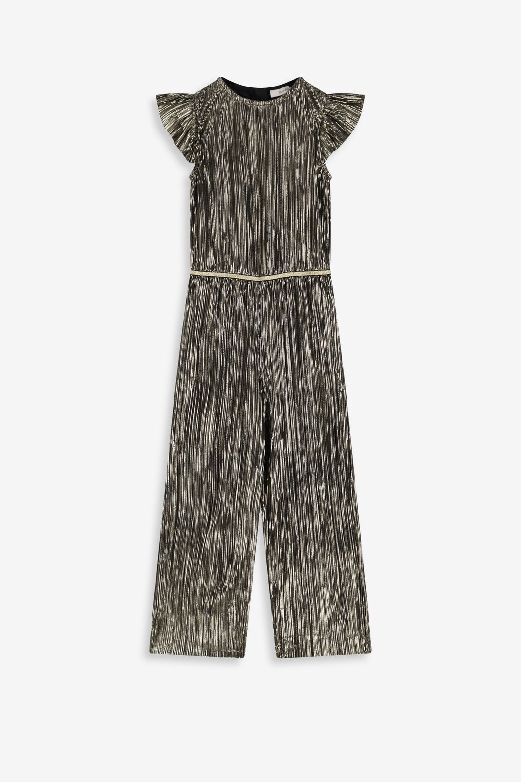 Plissee-Jumpsuit - goldfarben