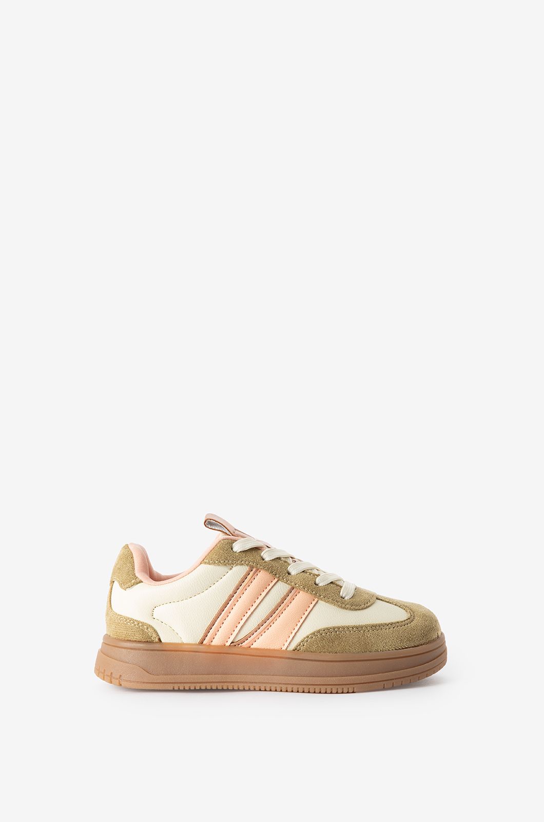 Sneaker mit Streifen - rosa