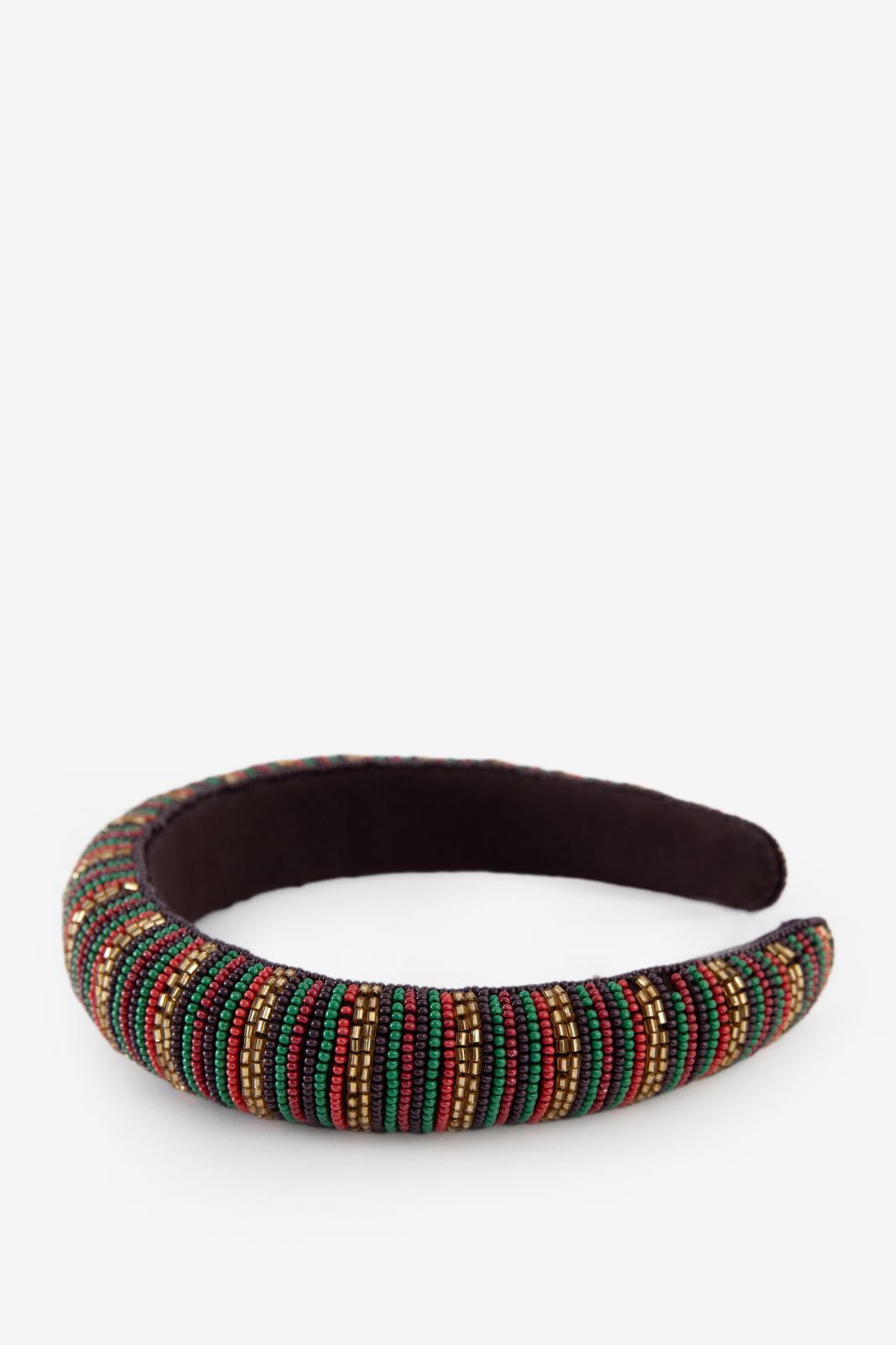 Bandeau à cheveux avec perles - multicolore