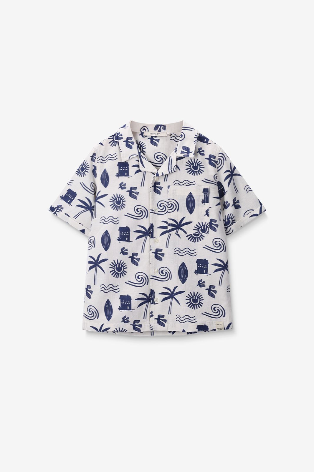 Chemise avec imprimé - blanc