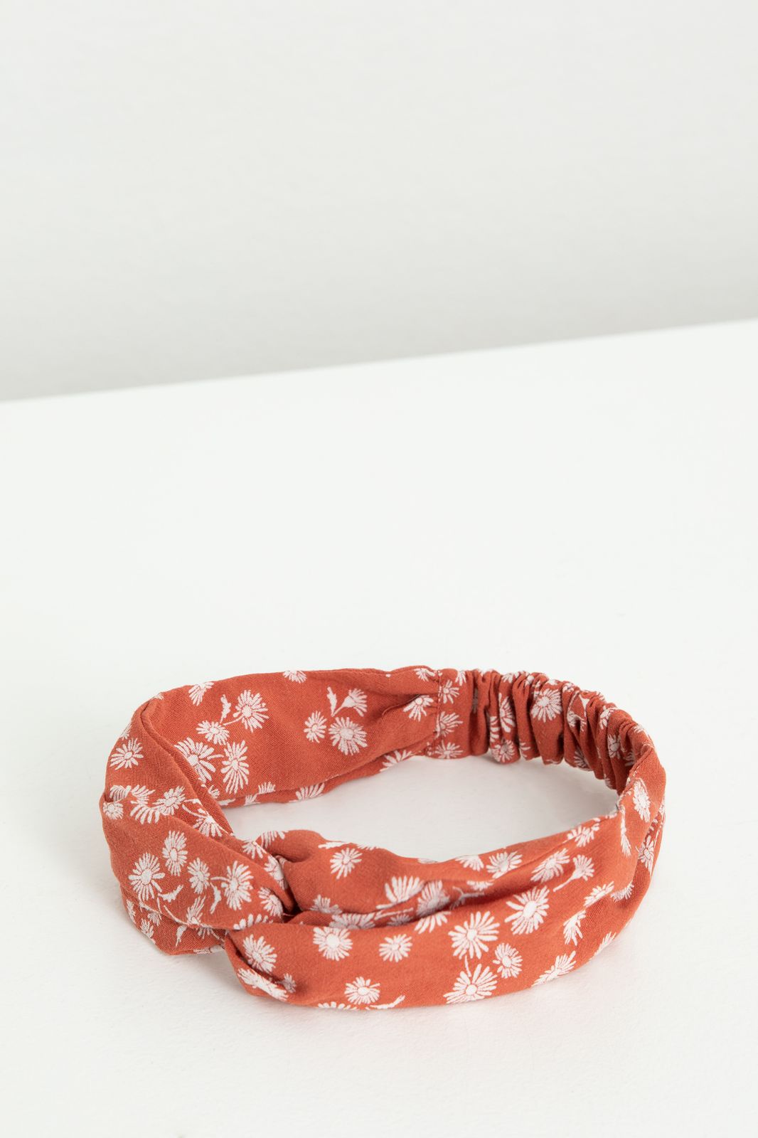 Haarband mit Blumenmuster - rot