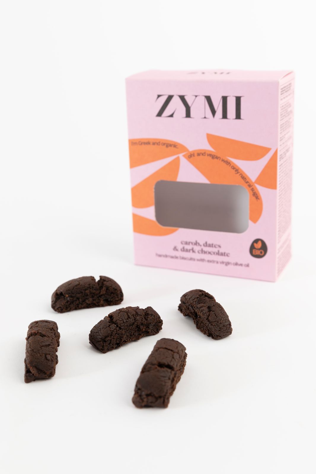 Zymi Keks Carob Datteln dunkle Schokolade